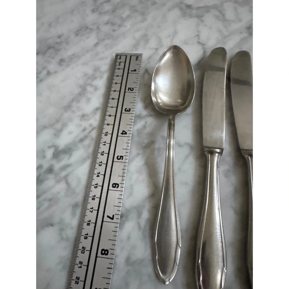 Eickhorn Roneusil Stainless Flatware 5pc Set 4 Knives 1 Spoon Solingen Germany